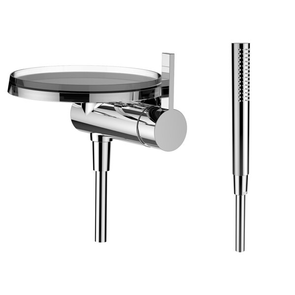 Laufen Kartell Single lever flush-mounted shower mixer disc for Simibox 1-Point, wall-mounted, chrome