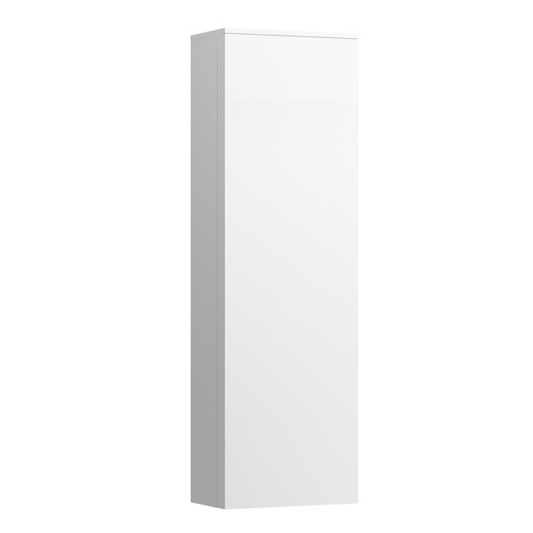 Laufen Kartell tall cabinet, 1 door, 4 glass shelves, hinge left, 1300x400x270mm, H408281033