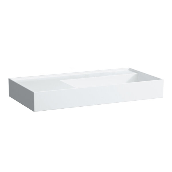 Laufen Kartell washbasin, undermount, shelf left, without tap hole, without overflow, 900x460mm, H81...