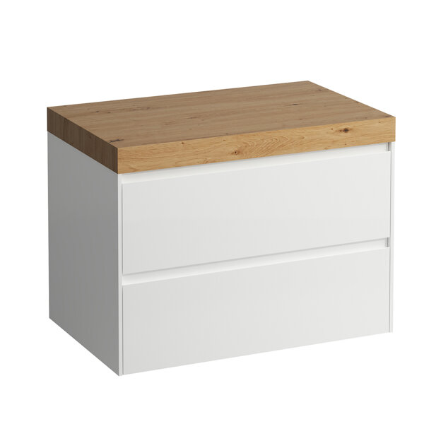 Laufen Lani washbasin top wild oak incl. vanity unit, without cutout, 785x495x580mm, H406550112