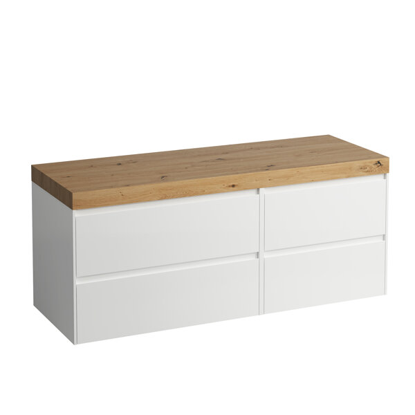 Laufen Lani washbasin top wild oak incl. vanity unit, without cutout, large drawer left, 1370x495x58...