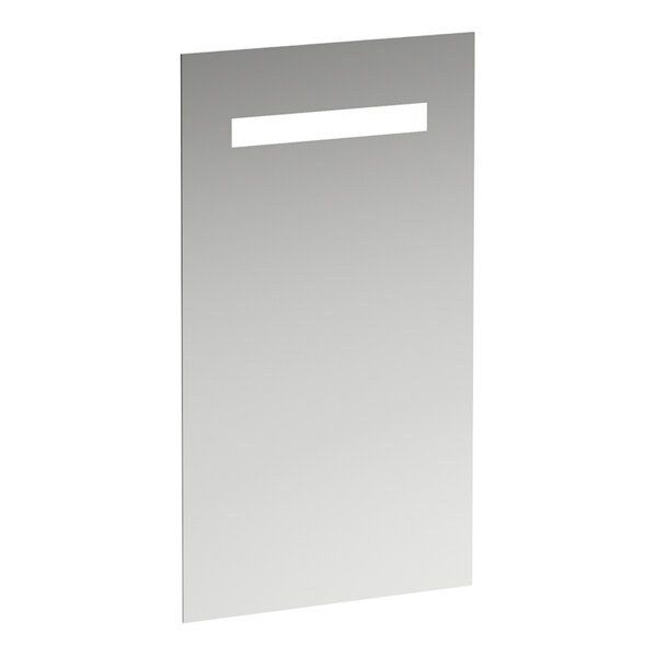 Laufen Leelo mirror with integrated horizontal LED lighting, aluminium frame, 450 mm, version for ex...