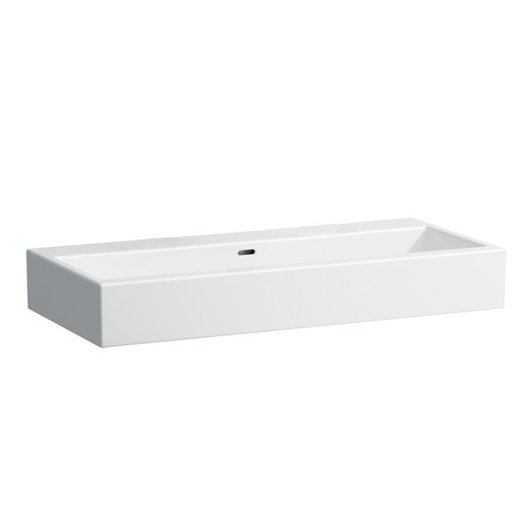 Laufen Living City washbasin, without tap hole, with overflow, 1000x460mm, white