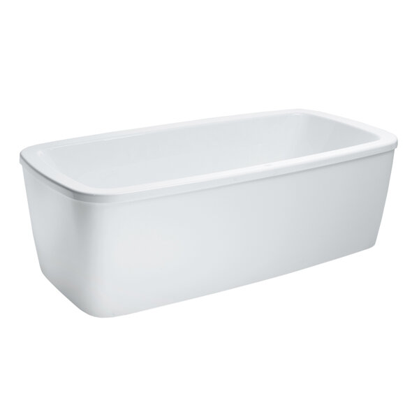 Running bathtub free standing with apron Palomba with pedestal 1800x900x455 white