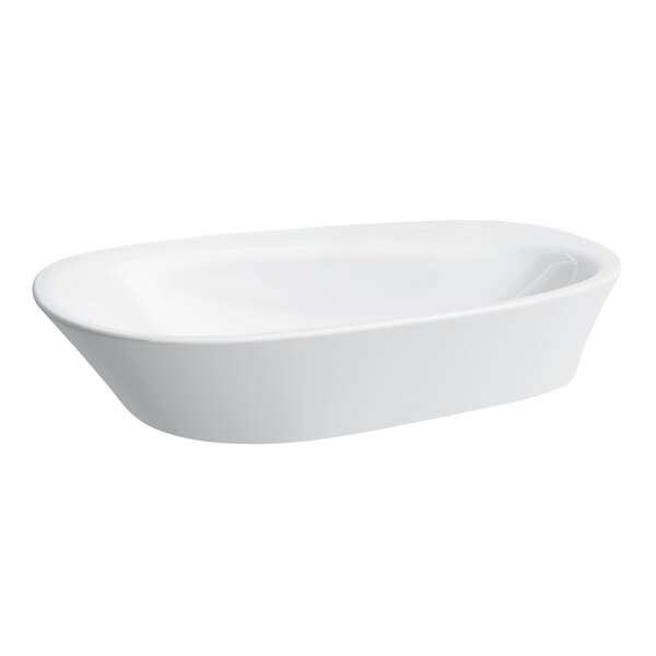 Laufen Palomba washbasin bowl, 1 tap hole, without overflow, with tap bench, basin left, 600x400mm, ...