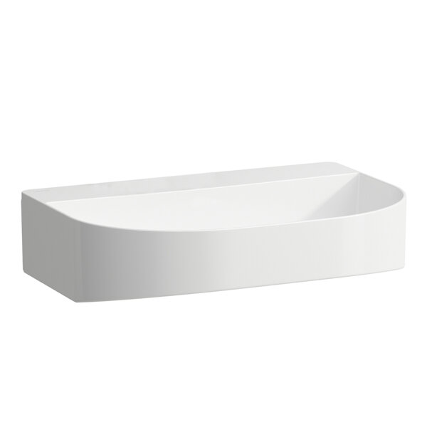 Laufen Sonar washbasin undermount, without tap hole, without overflow, 600x420mm, H810342