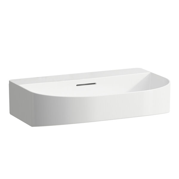 Laufen Sonar countertop washbasin, without tap hole, with overflow, 600x420mm, polished, H816342