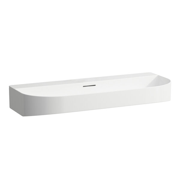 Laufen Sonar countertop washbasin, without tap hole, with overflow, 1000x420mm, polished, H816347