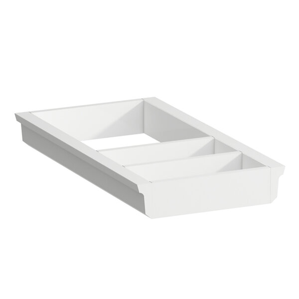 Laufen Space organizer system, 200x374x45, for drawers and trolleys, white