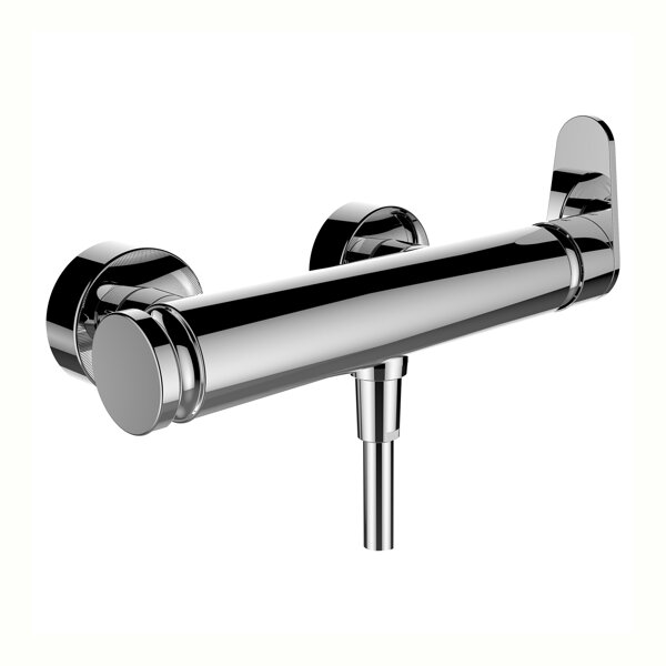 Laufen The New Classic shower mixer, exposed, flow control, incl. hand shower and shower hose, HF900550100600