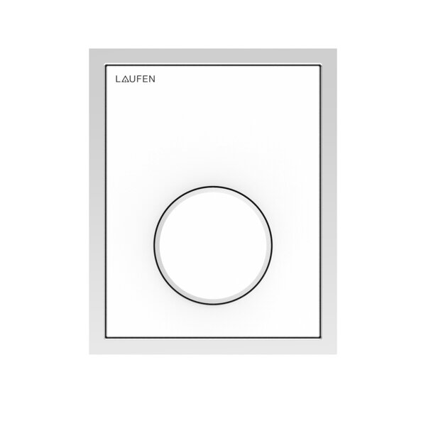 Laufen AU106 INEO actuation plate, for urinal, flush, incl. polished stainless steel frame, 107x1x132mm, H9091060000001