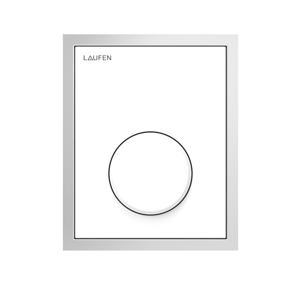 Laufen AU108 INEO actuation plate, for urinal, glass, surface, incl. polished stainless steel frame,...