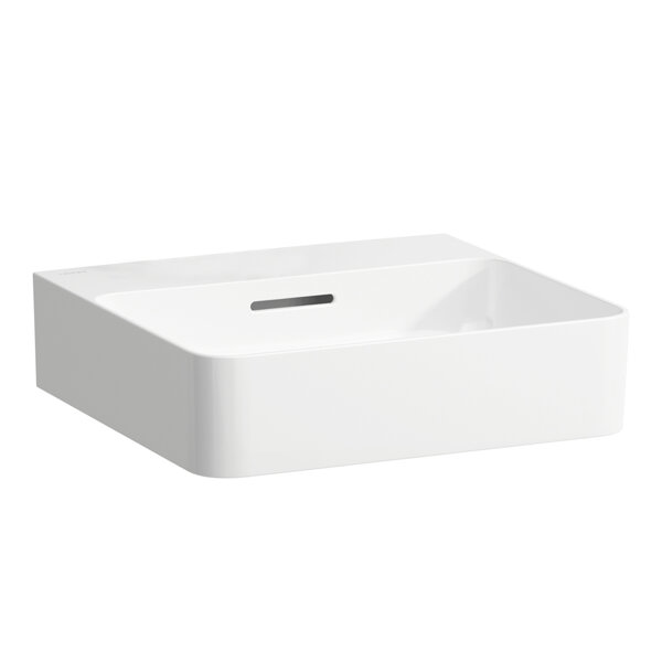 Laufen VAL hand wash basin, without tap hole, with overflow, 450x420mm, H815281