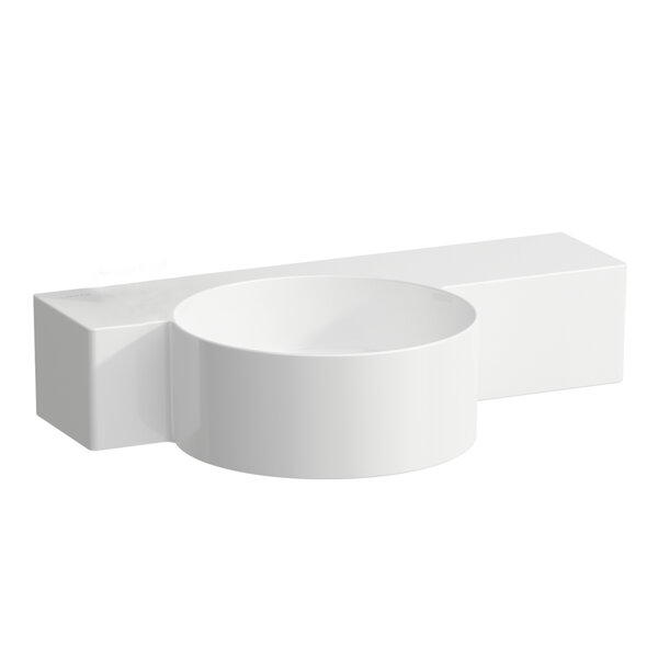 Laufen VAL wash-hand basin, without tap hole, without overflow, 550x315mm, shelf right, H815283