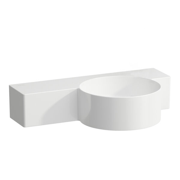 Laufen VAL wash-hand basin, without tap hole, without overflow, 550x315mm, shelf left, H815284