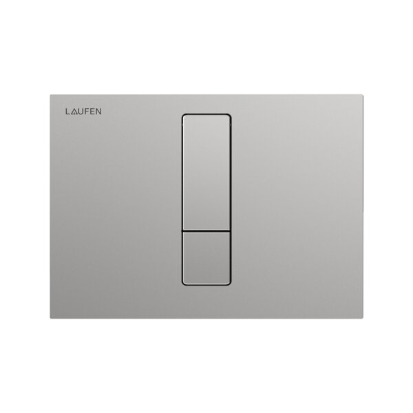 Laufen AW103 INEO actuator plate, 202x10x145mm, dual flush, brushed stainless steel, H9001039280001