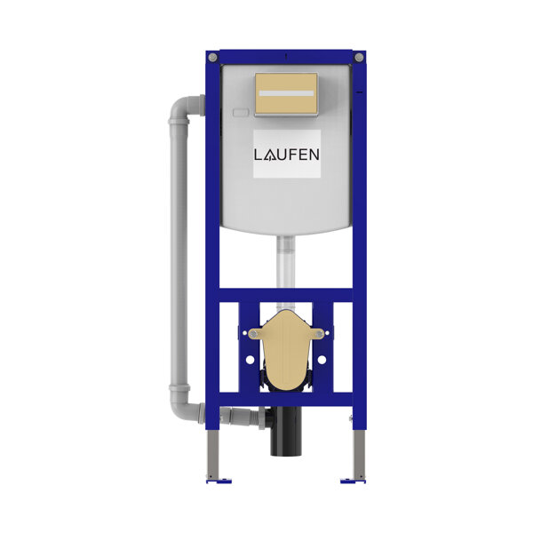 Laufen CW104 installation system, for wall-hung WCs, pipe aerator set, adjustable flushing flow restrictor, H9201040000001