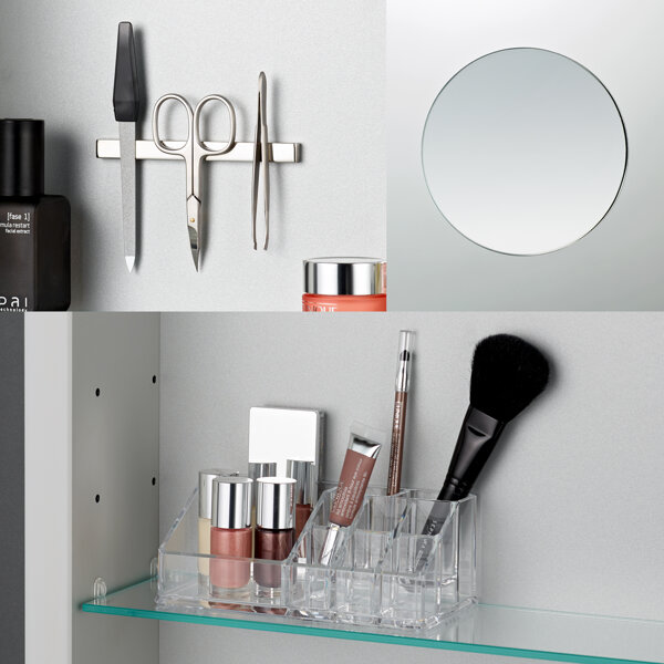 Laufen Frame 25 accessory set, vanity mirror, magnetic bar, organizer, H4906009000001