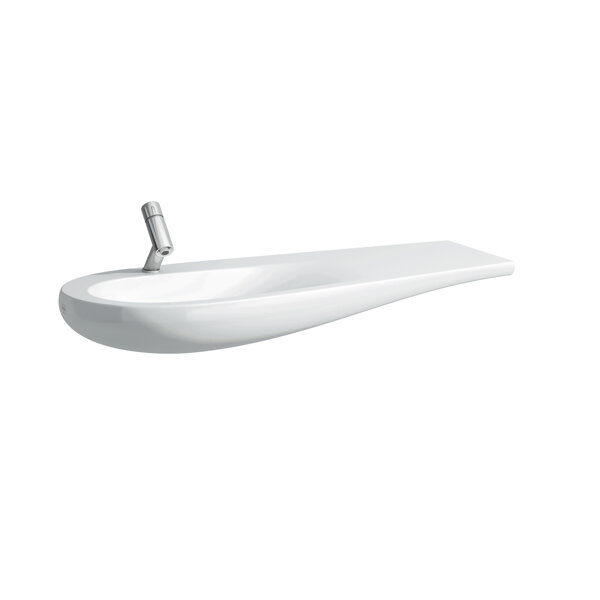 Laufen Alessi one washbasin, undermount, without tap hole, without overflow, shelf right, 1200x500, H814973