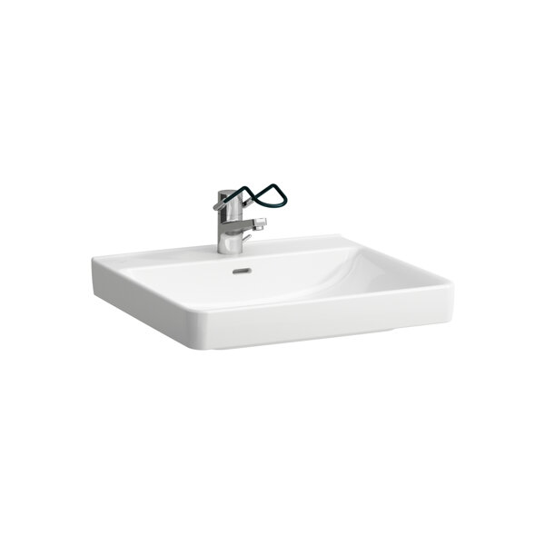 Laufen Pro Liberty washbasin, barrier-free, 1 tap hole, with overflow, 600x550mm, H8119500001041