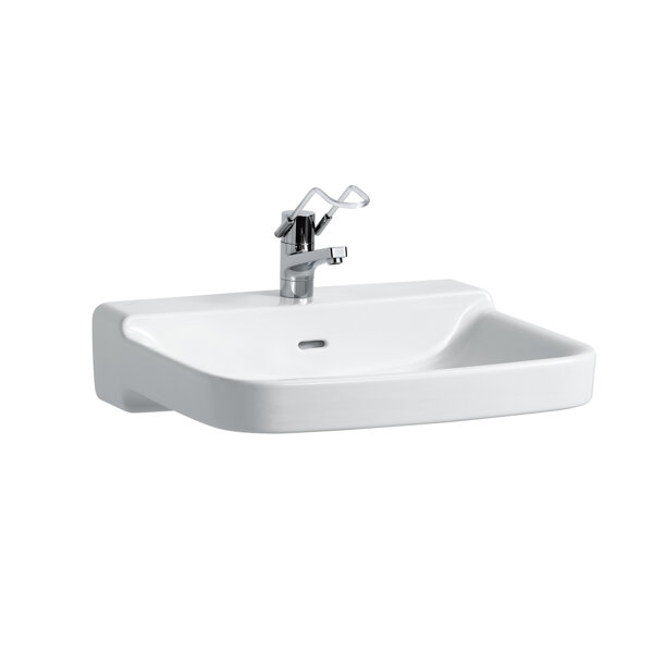 Laufen Pro Liberty washbasin, barrier-free, without tap hole, with overflow, 650x550mm, H8119530001091