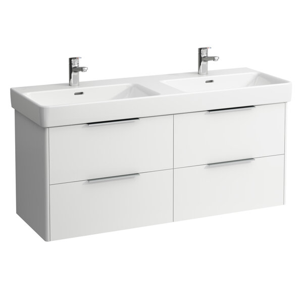 Laufen Base vanity unit, 4 drawers, 1260x440x530mm, for washbasin H814968, H402514110