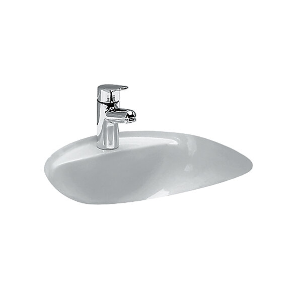 Laufen Bijou built-in washbasin, from below, with tap ledge, 1 tap hole, with overflow, 450x405mm, H8112200000001