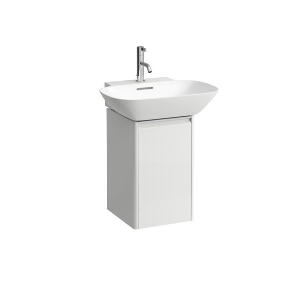 Laufen Base for Ino vanity unit, 1 door, hinge left, handle aluminium anodized, for WT H810302, H403...