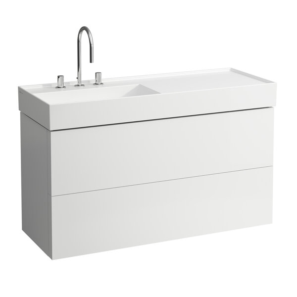 Laufen Kartell vanity base, 2 drawers, 1180x450x600mm, for WT H813332, H407648033