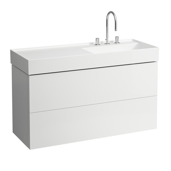 Laufen Kartell vanity base, 2 drawers, 1180x450x600mm, for WT H813333, H407649033