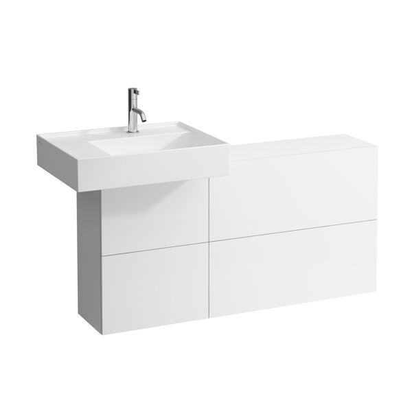 Laufen Kartell vanity unit with cutout left, 1200x270x610 mm, 1 door, 2 flaps, H408291033