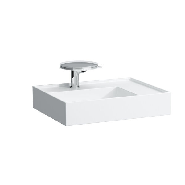 Laufen Kartell washbasin, 1 tap hole, without overflow, shelf right, 600x460mm, H810334