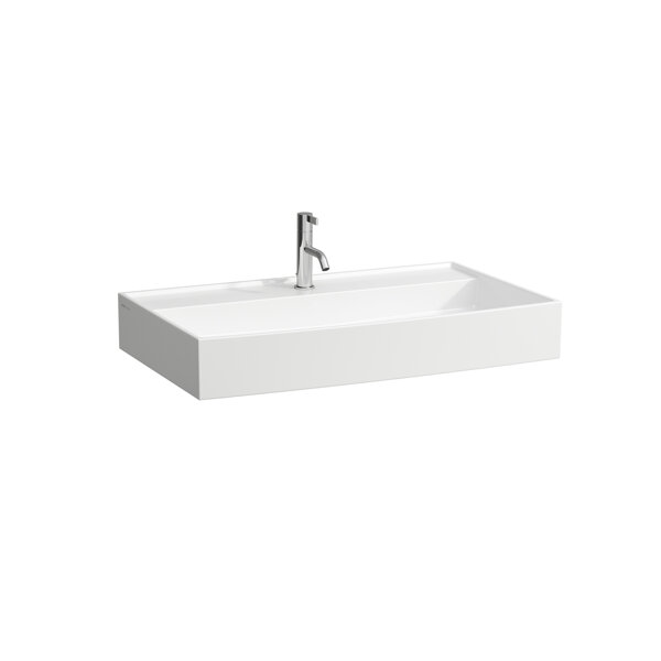 Laufen Kartell washbasin undermount, 1 tap hole, without overflow, 800x460mm, H810336