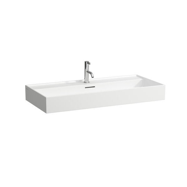 Laufen Kartell washbasin undermount, 1 tap hole, with overflow, 1000x460mm, H810337