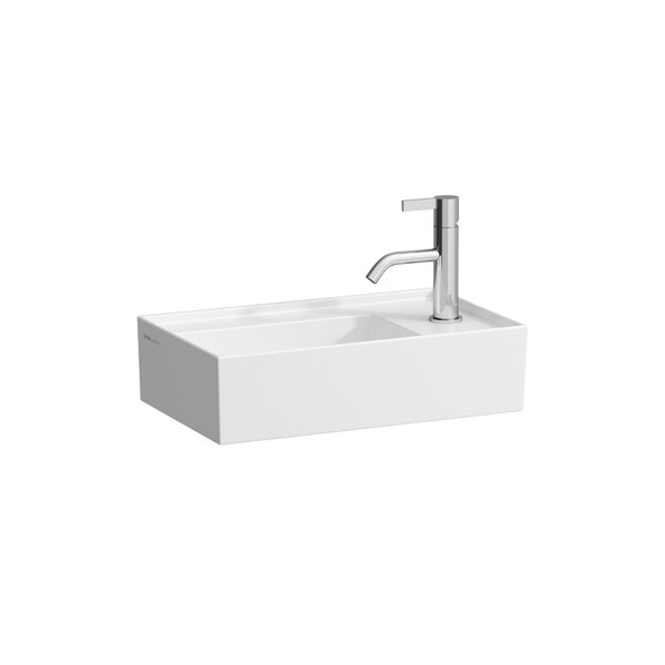 Laufen Kartell hand wash basin, tap ledge right, undermount, without tap hole, without overflow, 460...