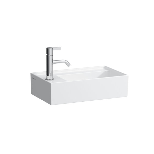 Laufen Kartell hand wash basin, tap ledge left, undermount, 1 tap hole, without overflow, 460x280mm,...