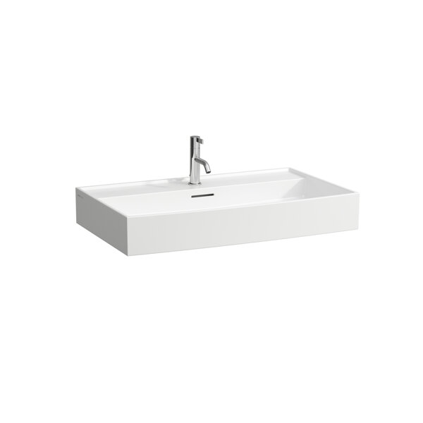 Laufen Kartell countertop washbasin, 1 tap hole, with overflow, 800x460mm, H816336