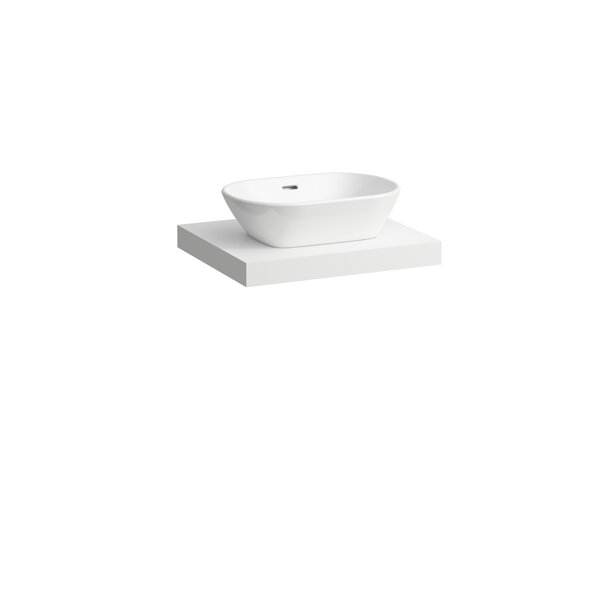 Laufen Lani vanity top, one cutout center, 585x495x65mm, H404641112