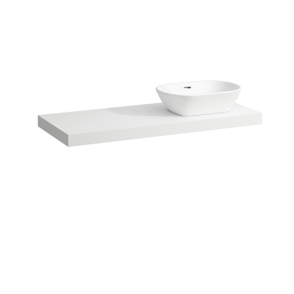 Laufen Lani vanity top, one cutout right, 1185x495x65mm, H404673112