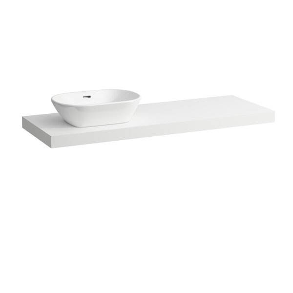 Laufen Lani vanity top, one cutout left, 1370x495x65mm, H404682112