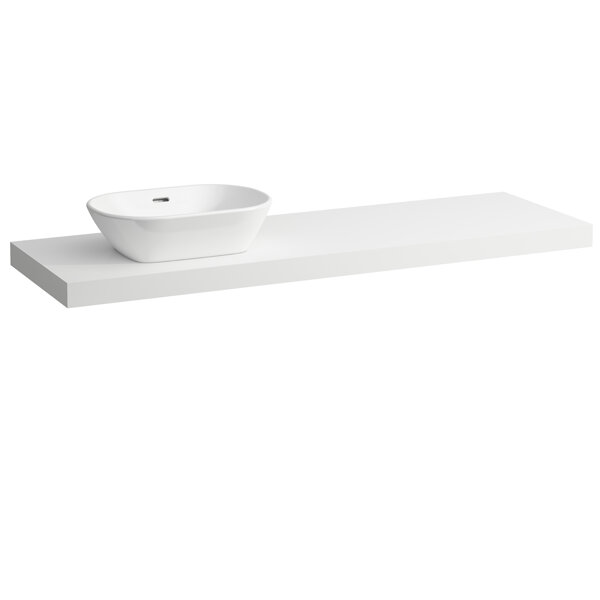 Laufen Lani vanity top, one cutout left, 1570x495x65mm, H404692112