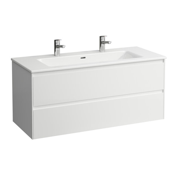 Laufen Pro S Set Lani complete set 1200, washbasin, 2 tap holes, incl. washbasin base, 1200x500x540m...