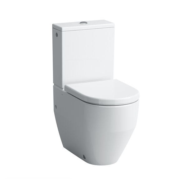 Laufen Pro pedestal toilet, deep flush, for top-mounted cistern, flush rimless, outlet vertical/hori...