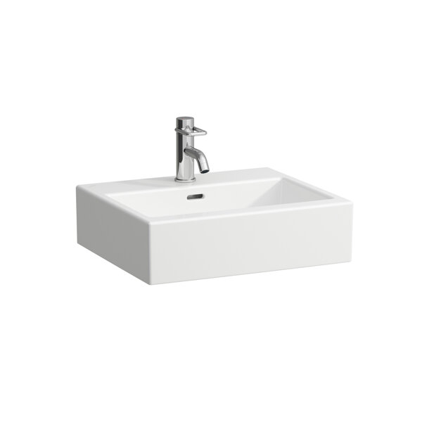 Laufen Living City washbasin bowl, 1 tap hole, 500x425, white, H8114310001