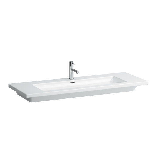 Laufen Living Square washbasin, undermount, 1 tap hole, 1300x480, white, H8164360001