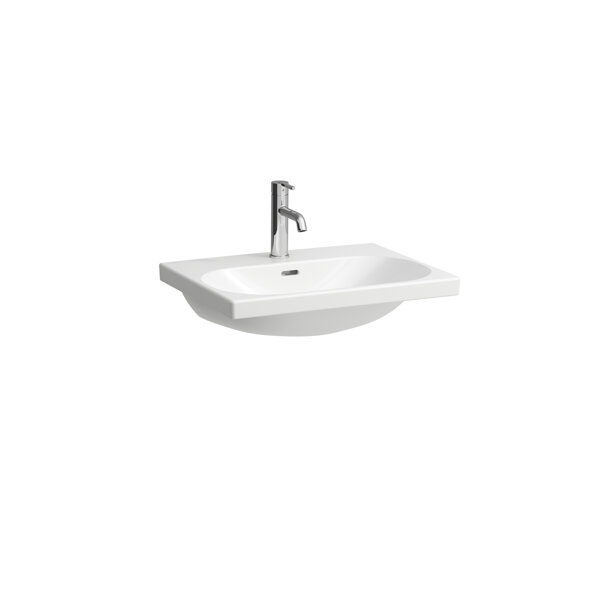 Laufen Lua washbasin, 1 tap hole, with overflow, 600x460mm, undermount, H810083