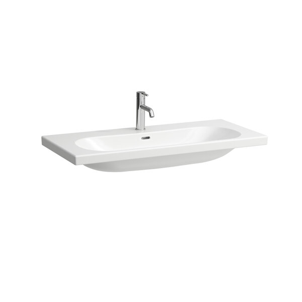 Laufen Lua washbasin, 3 tap holes, with overflow, 1000x460mm, 4H810089