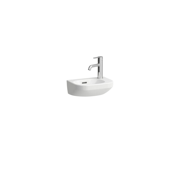 Laufen Lua hand wash basin, 1 tap hole right, basin left, with overflow, 360x250mm, H815080