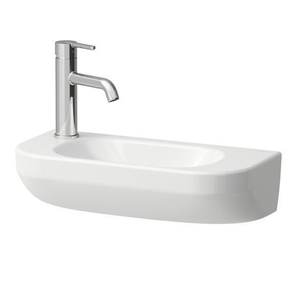 Laufen Lua wash-hand basin, 1 tap hole left, basin right, without overflow, 500x230mm, 2H815082