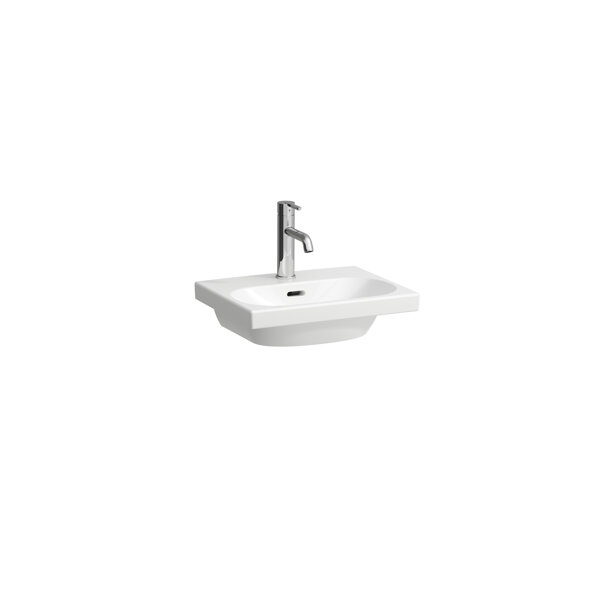 Laufen Lua countertop hand wash basin, 1 tap hole, with overflow, 450x350mm, H816080